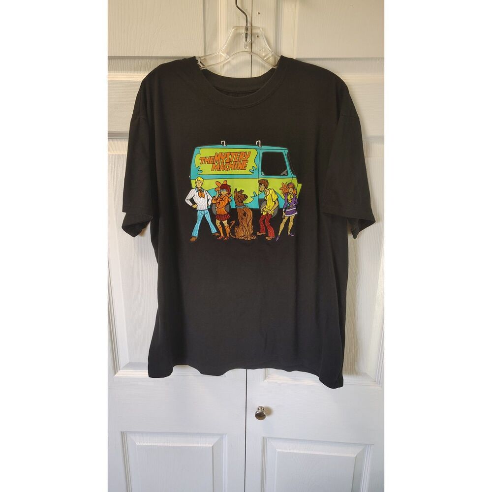 Scooby-Doo Mystery Machine Graphic T-Shirt Black Men's Adult 2XL